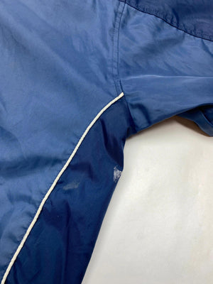 Vintage Nike Navy Blue Hooded Windbreaker Jacket (Men’s L)