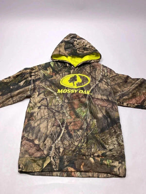 Mossy Oak Camo Hoodie Neon Lined Outdoor Hunting Streetwear