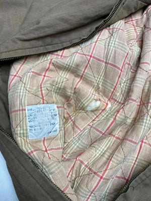 Vintage Lacoste Brown Bomber Jacket | Quilted Lining | Harrington Style