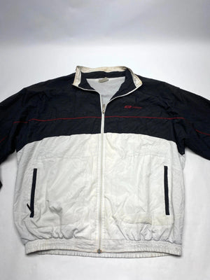 Reebok Vintage Black & White Windbreaker Jacket (Men’s 2XL / 54)