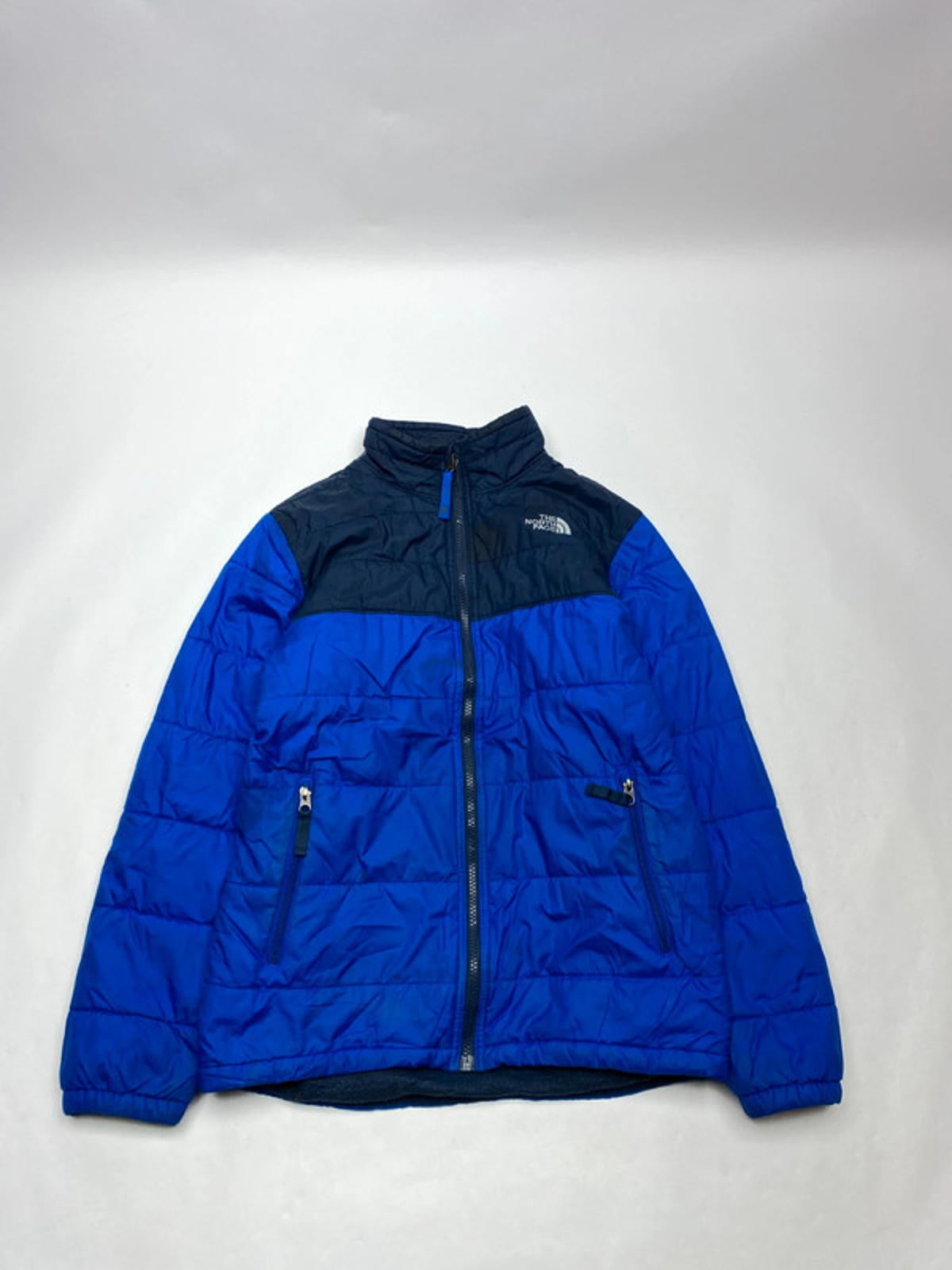 The North Face Blue & Black Puffer Jacket