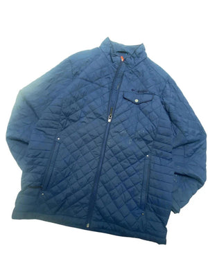 Navy Columbia Quilted Jacket Women's XXL