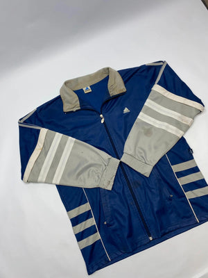 Adidas Vintage Navy & Grey Track Jacket (Men’s L)