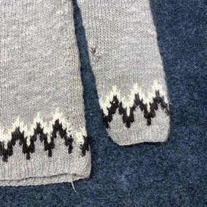 Vintage Grey Knitted Jumper Men's XS