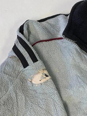 Adidas Men's Grey and Burgundy Full-Zip Activewear Jacket