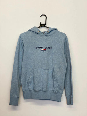 Tommy Jeans Logo Hoodie – Light Blue – Size L