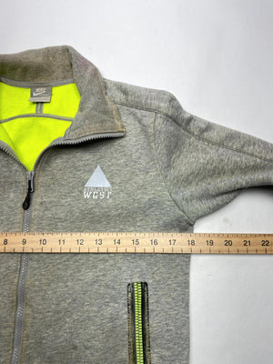 Nike Sportswear Grey Full-Zip Fleece Jacket – Men’s M