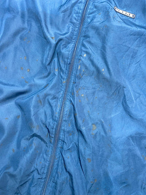 Umbro Vintage Navy & Grey Full-Zip Windbreaker Jacket