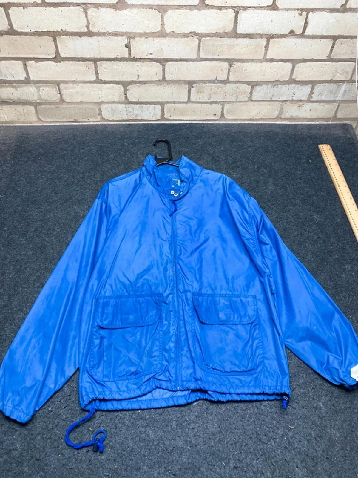 Woolrich Blue Lightweight Jacket Men’s Large Vintage Windbreaker Coat