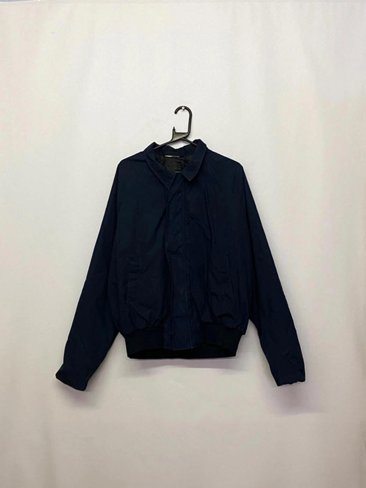 Vintage US Military Navy Blue Bomber Jacket – Size L/Regular
