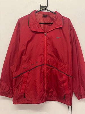 Vintage Nike Red Windbreaker Jacket – Size S – Full Zip