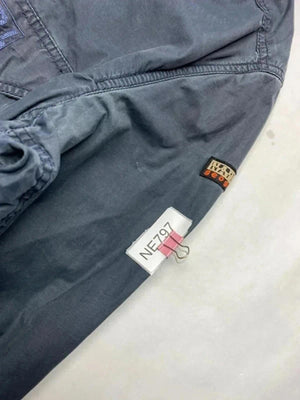 Napapijri Geographic Hooded Jacket Blue Orange Lining