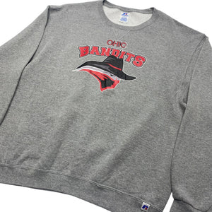 Grey Russell Athletic Print Sweatshirt Men's Large