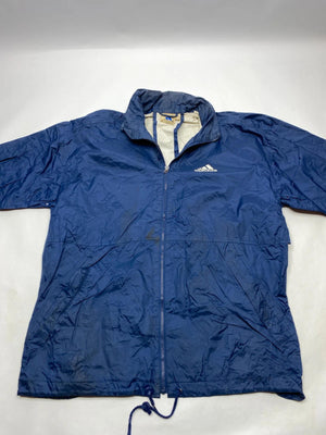 Vintage Adidas Navy Windbreaker Jacket – Size 174 / USA