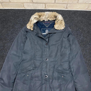 Black Tommy Hilfiger Long Down Jacket Men's XS