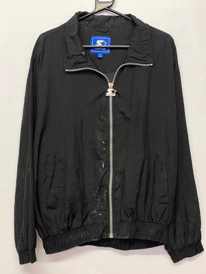 Vintage Starter Black Full-Zip Windbreaker Jacket