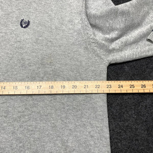 Light Grey Chaps V-neck Jumper Men's Large