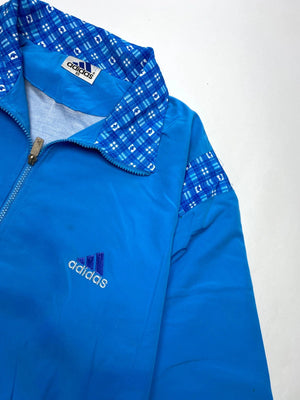 Vintage Adidas Blue Track Jacket – Size 15 – Retro 80s/90s Style