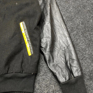 Black Cheer Power Varsity Jacket Men's Small