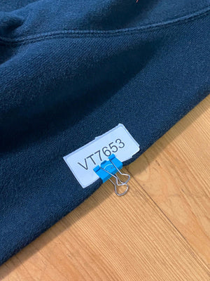 Nike Sportswear Black Zip-Up Hoodie with Red Swoosh Logo