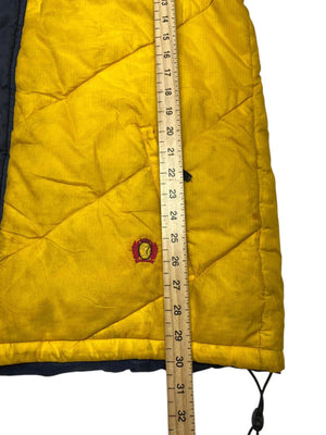 Yellow and Navy Tommy Hilfiger Jacket Men's Large