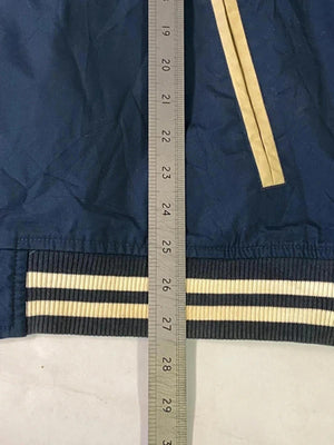 Carhartt Men's Hooded Windbreaker Jacket Navy and Beige Large