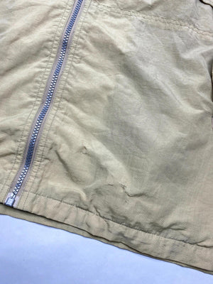Vintage Kappa Beige Full-Zip Windbreaker Jacket