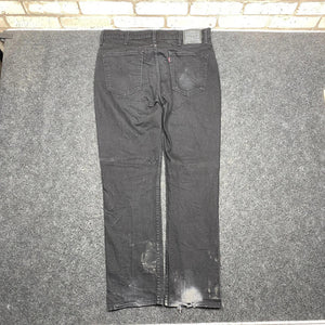 Black Levi's 514 Denim Jeans Men's W38