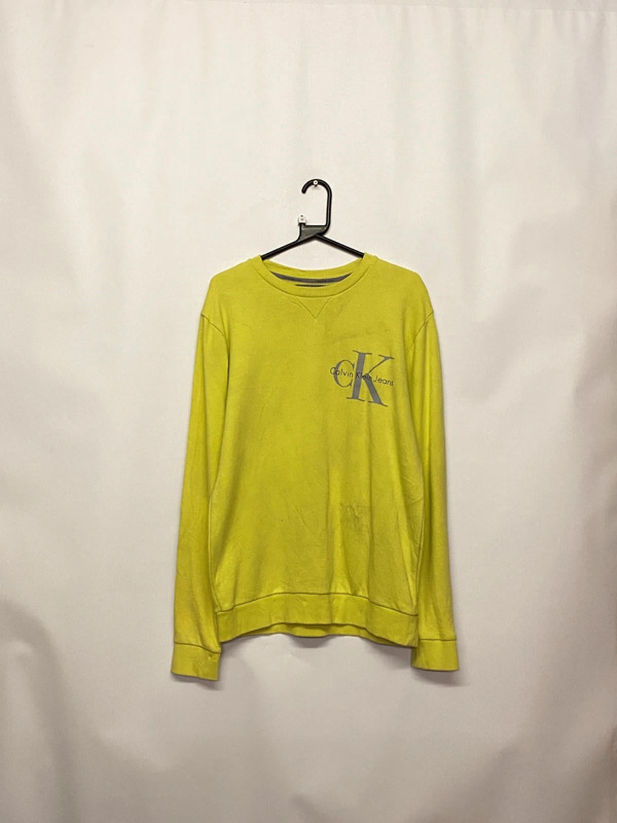 Calvin Klein Jeans Yellow Crewneck Sweatshirt Size M