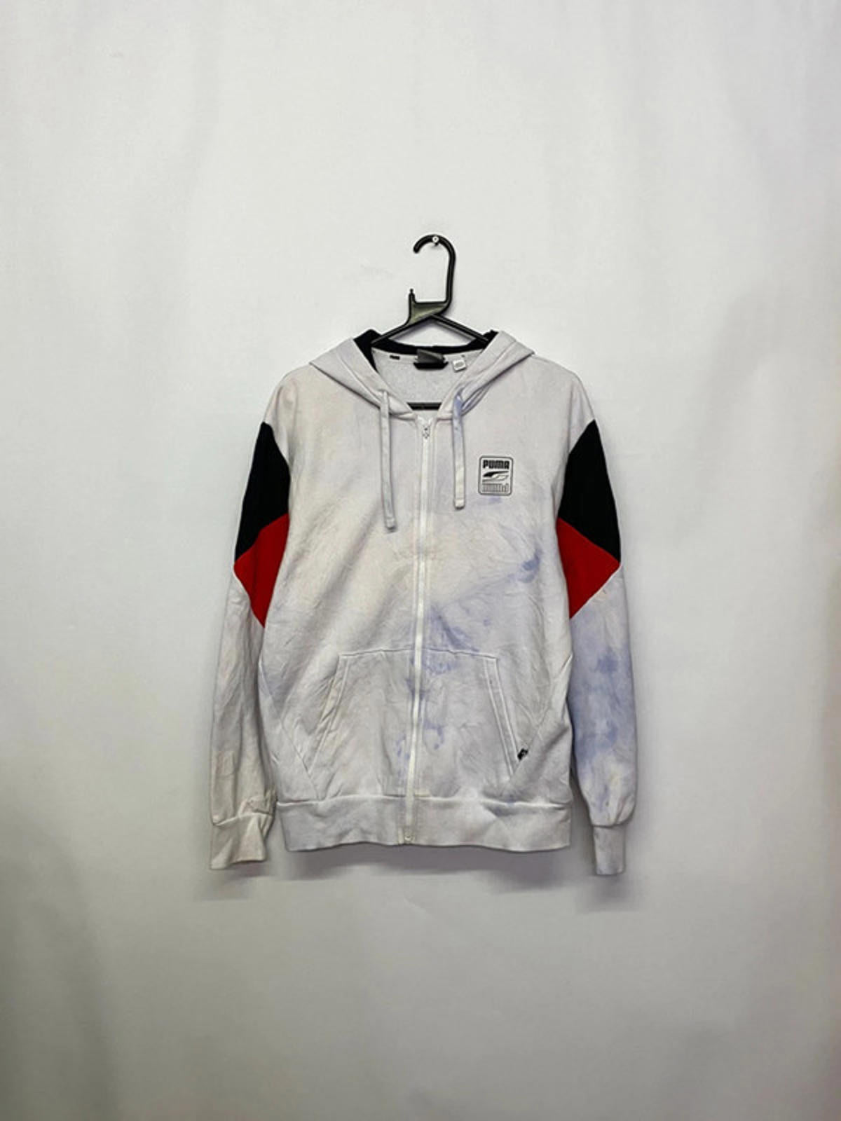 Puma Hoodie White/Red/Black Full-Zip