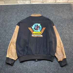 Vintage Black Pace Setter Varsity Jacket Men's Large