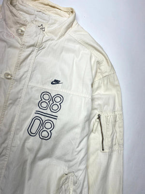 Nike 88/08 Vintage Cream Bomber Jacket – Rare Fire Logo Tag