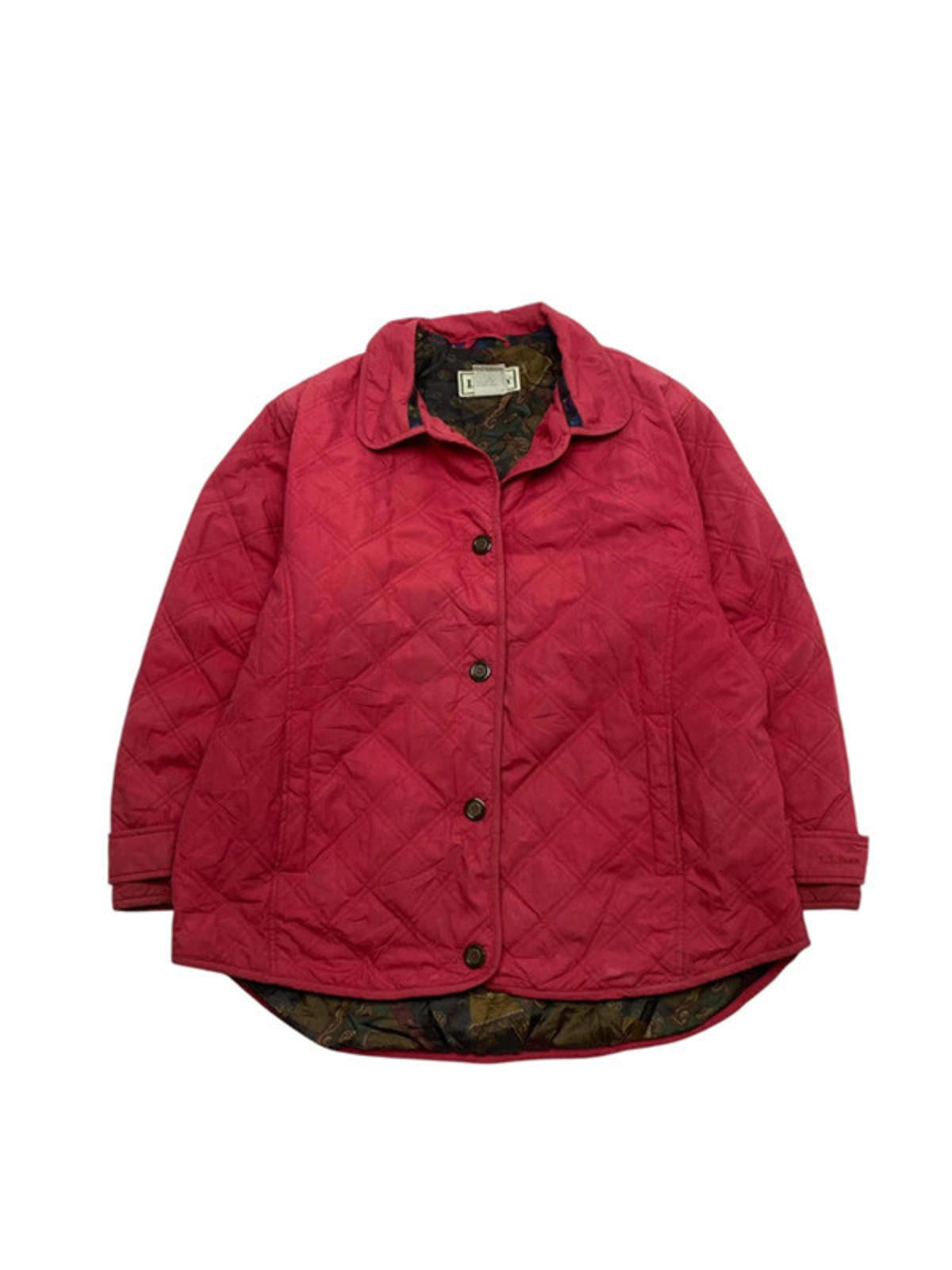 Red L.L. Bean Quilted Jacket Men's XL