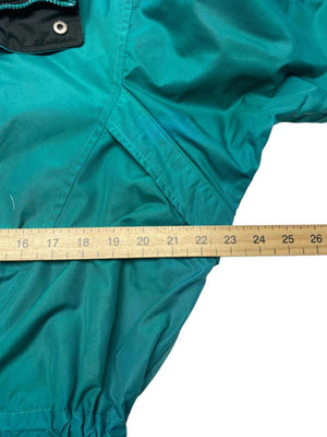 Turquoise and Black Columbia Raincoat Men's Medium