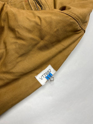 Dickies Brown Canvas Work Jacket with Grey Hood
