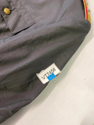 Vintage Soviet Military Jacket – Grey with Shoulder Epaulettes