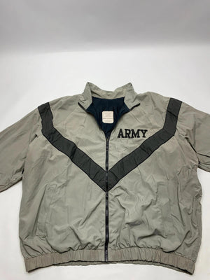 Vintage U.S. Army PT Windbreaker Jacket – Grey/Black Chevron
