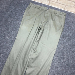 Dark Green Dockers Straight Trousers Men's W40