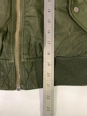 Women’s Khaki Green Bomber Jacket