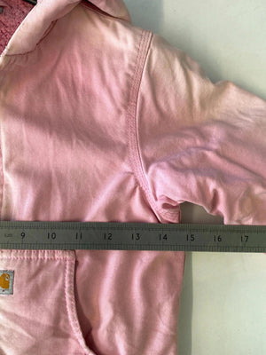 Carhartt Pink Sherpa-Lined Hooded Jacket – XXS (4–5 Years)