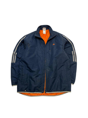 Vintage 90s Navy Adidas Padded Jacket Men's XL