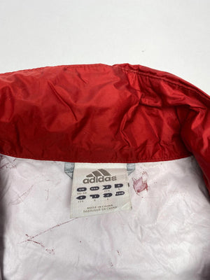 Adidas Red & Grey Windbreaker Jacket – Size L / 40