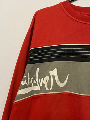 Quiksilver Red Retro Surf Sweatshir