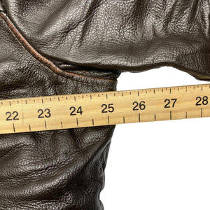 Black Leather Jacket Men's XL