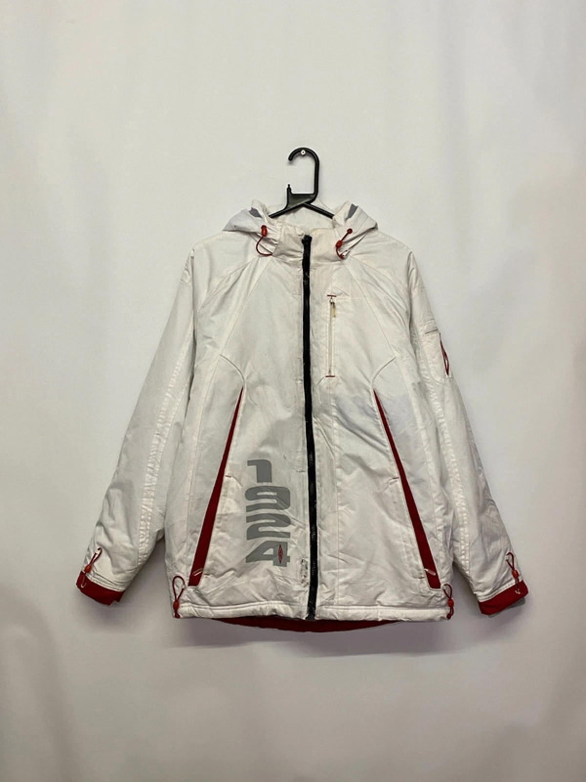Vintage Umbro White & Red Technical Ski / Windbreaker Jacket
