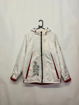 Vintage Umbro White & Red Technical Ski / Windbreaker Jacket