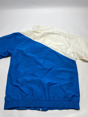 Lacoste Blue & White Full-Zip Windbreaker Jacket (Men’s L)