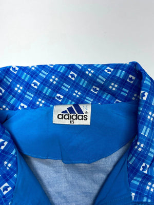 Vintage Adidas Blue Track Jacket – Size 15 – Retro 80s/90s Style