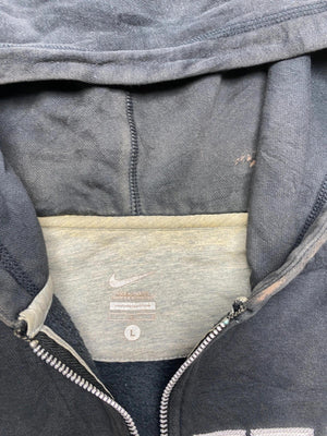 Nike Black Full-Zip Hoodie with Big Letter Logo