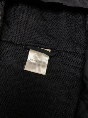 Adidas Black 3-Stripes Hooded Windbreaker Jacket